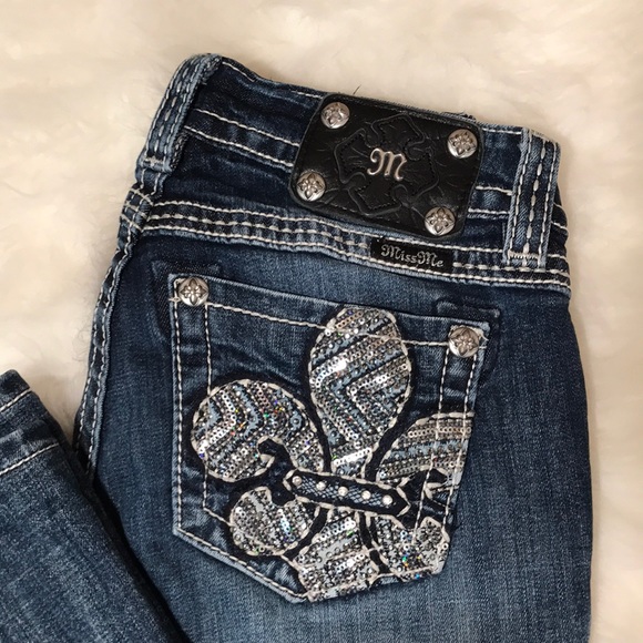 Miss Me Denim - Miss Me Jeans - Size 26 - Mid Rise Boot Cut
